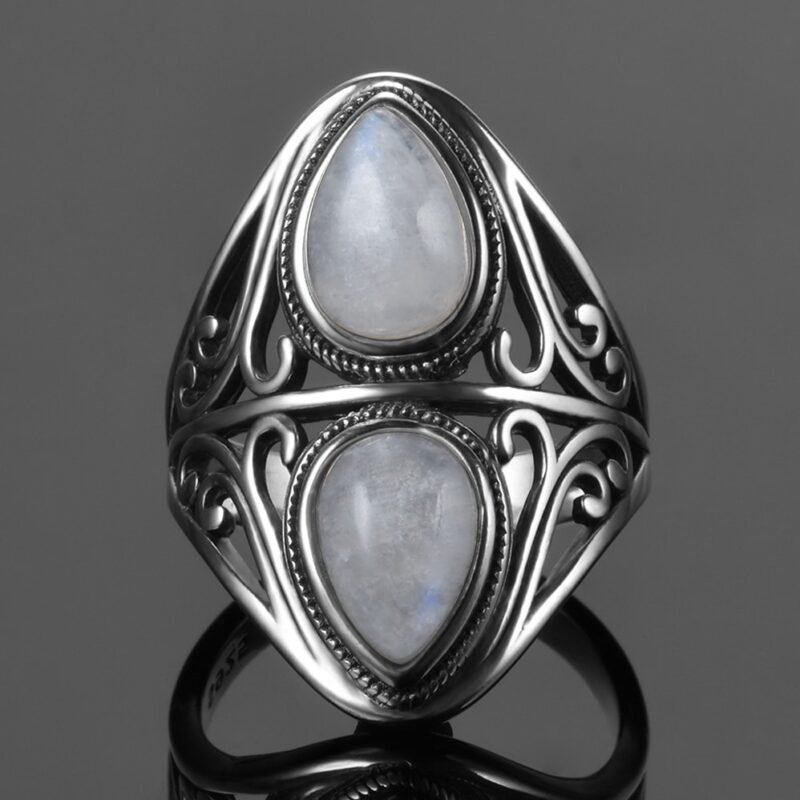 Moonstone Ring silver 5 (5)