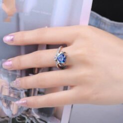 Blue Gemstone ring 072-03