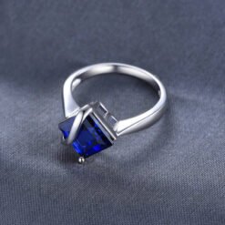 Created Blue Sapphire ring 073-04