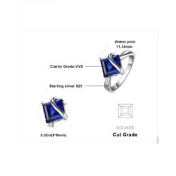 Created Blue Sapphire ring 073-05