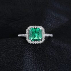 Emerald stone ring 029-4