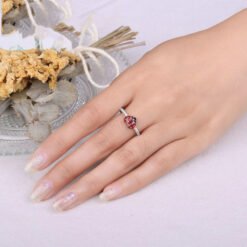 Garnet stone ring 057-02