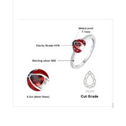 Garnet stone ring 057-05