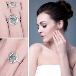Green Gemstone ring 063-03