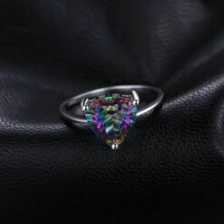 Silver ring with stone 084-02
