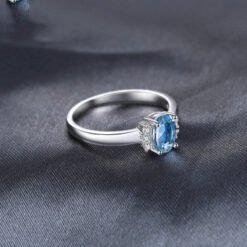 Sky Blue Topaz ring 058-02