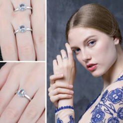 Sky Blue Topaz ring 058-03