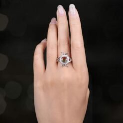 Watermelon tourmaline ring 026-03