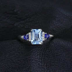 blue topaz engagement ring 07504