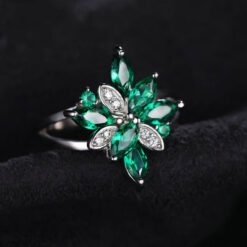 emerald Cocktail Ring 039-02