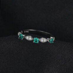 green stone rings 077-02