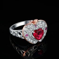heart shaped ring engagement 053-03