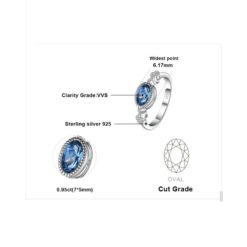 london blue topaz ring 45-05