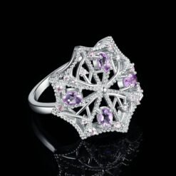 natural amethyst ring 056-03
