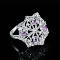 natural amethyst ring 056-03