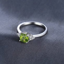 peridot ring silver 085-02