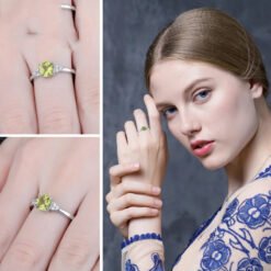 peridot ring silver 085-03