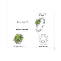 peridot ring silver 085-05