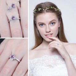 purple amethyst ring 082-03