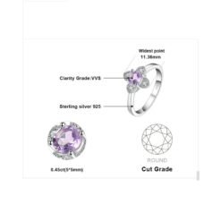purple amethyst ring 082-05