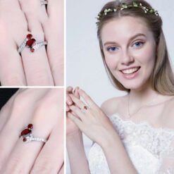 red garnet rings 074-03