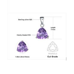 Amethyst jewelry set 120-06