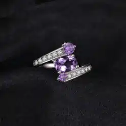 Amethyst silver ring 096-02