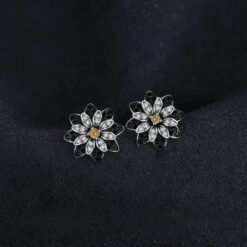 Black Spinel earrings 175-02