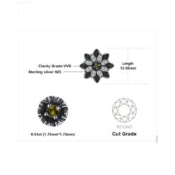 Black Spinel earrings 175-05