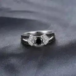 Black Spinel ring 094-04