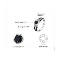 Black Spinel ring 094-05