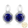 Blue Sapphire Stud Earrings 153-01