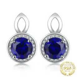 Blue Sapphire Stud Earrings 153-01