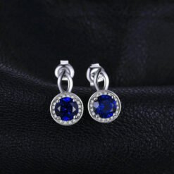 Blue Sapphire Stud Earrings 153-02