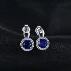 Blue Sapphire Stud Earrings 153-02