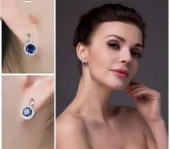 Blue Sapphire Stud Earrings 153-03