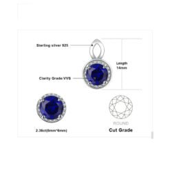Blue Sapphire Stud Earrings 153-05