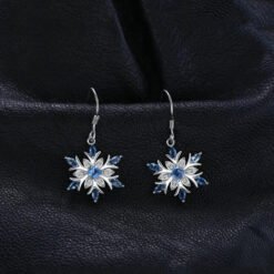 Blue Topaz Drop Earrings 127-02
