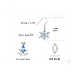 Blue Topaz Drop Earrings 127-05