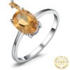 Citrine silver ring 103-01