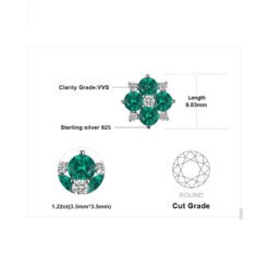 Emerald Stud Earrings 143-05