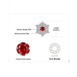 Flower shaped earrings 234-05