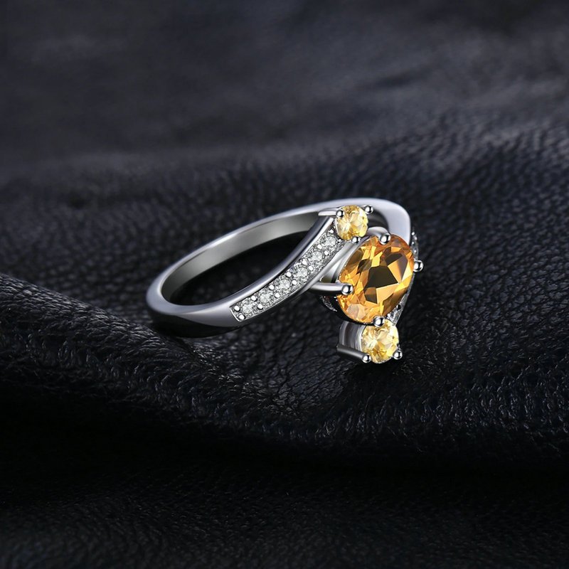 Genuine Citrine ring 093-02