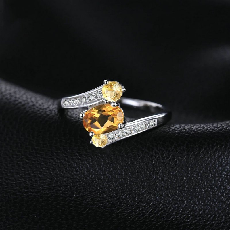 Genuine Citrine ring 093-04