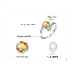 Genuine Citrine ring 093-05