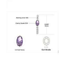 alexandrite stud earrings 159-05
