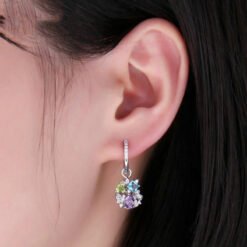 amethyst earrings silver 171-03