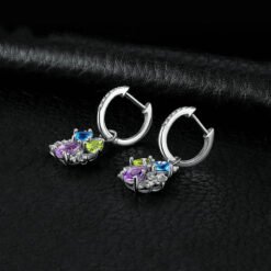 amethyst earrings silver 171-04