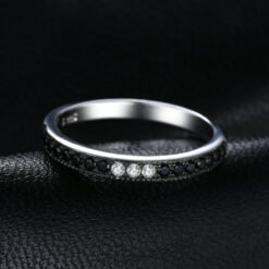 black gemstone ring 102-02