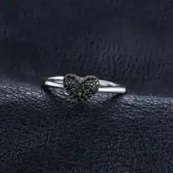 black heart ring 110-02